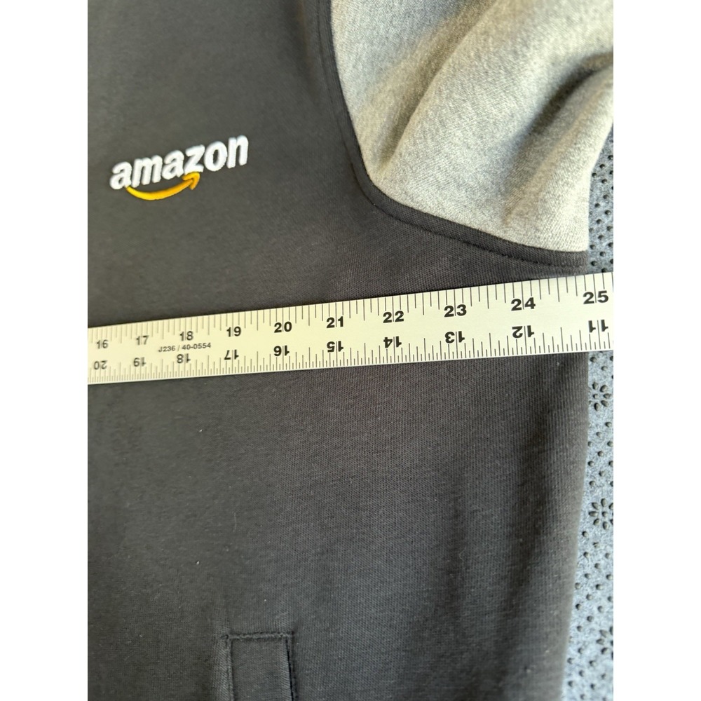 SportTek Mens XL Black Varsity Jacket Snap Front Amazon Logo CLE3 5 Years - Picture 7 of 11